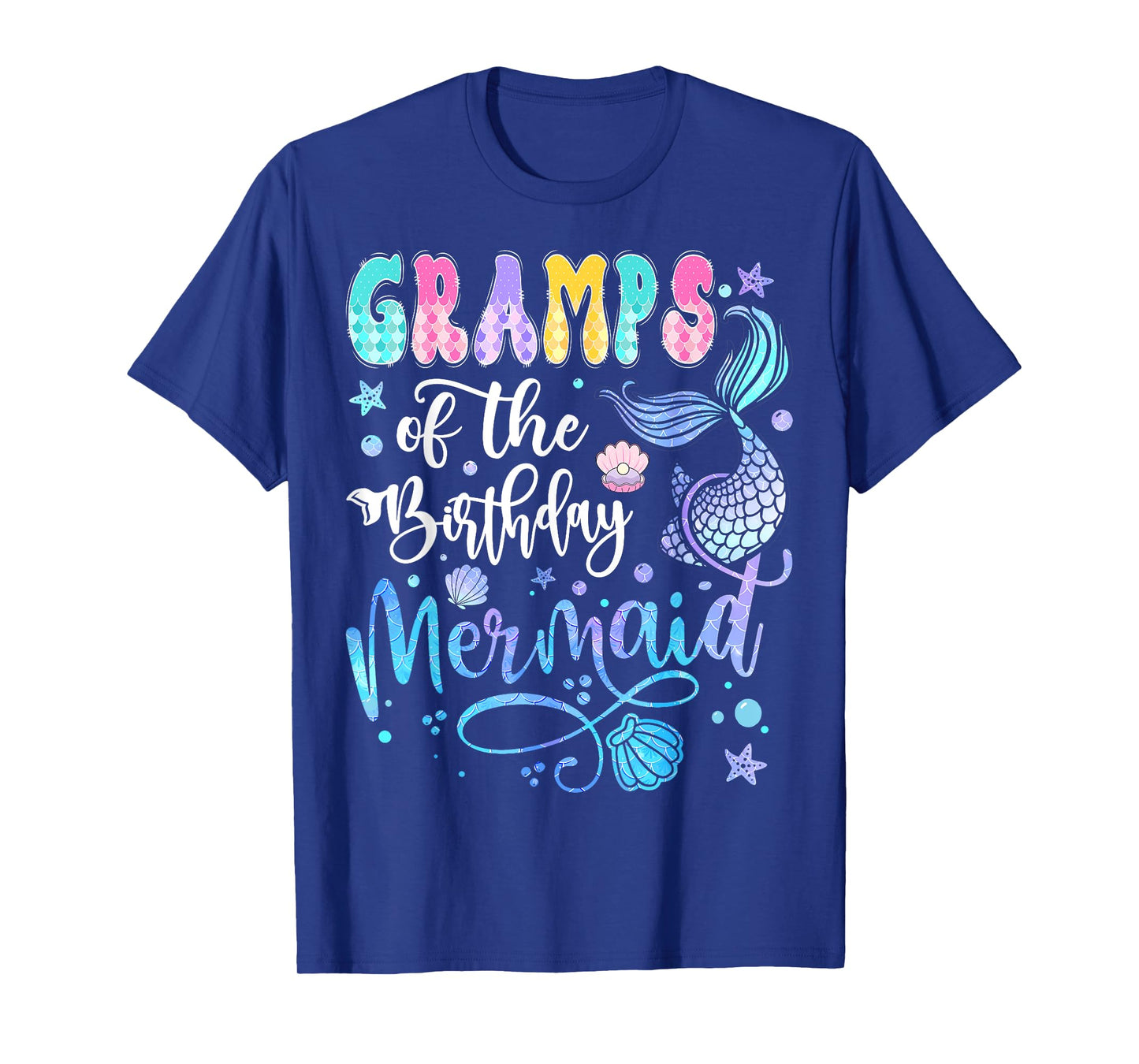 Gramps Of The Birthday Mermaid Bday Girl Party T-Shirt