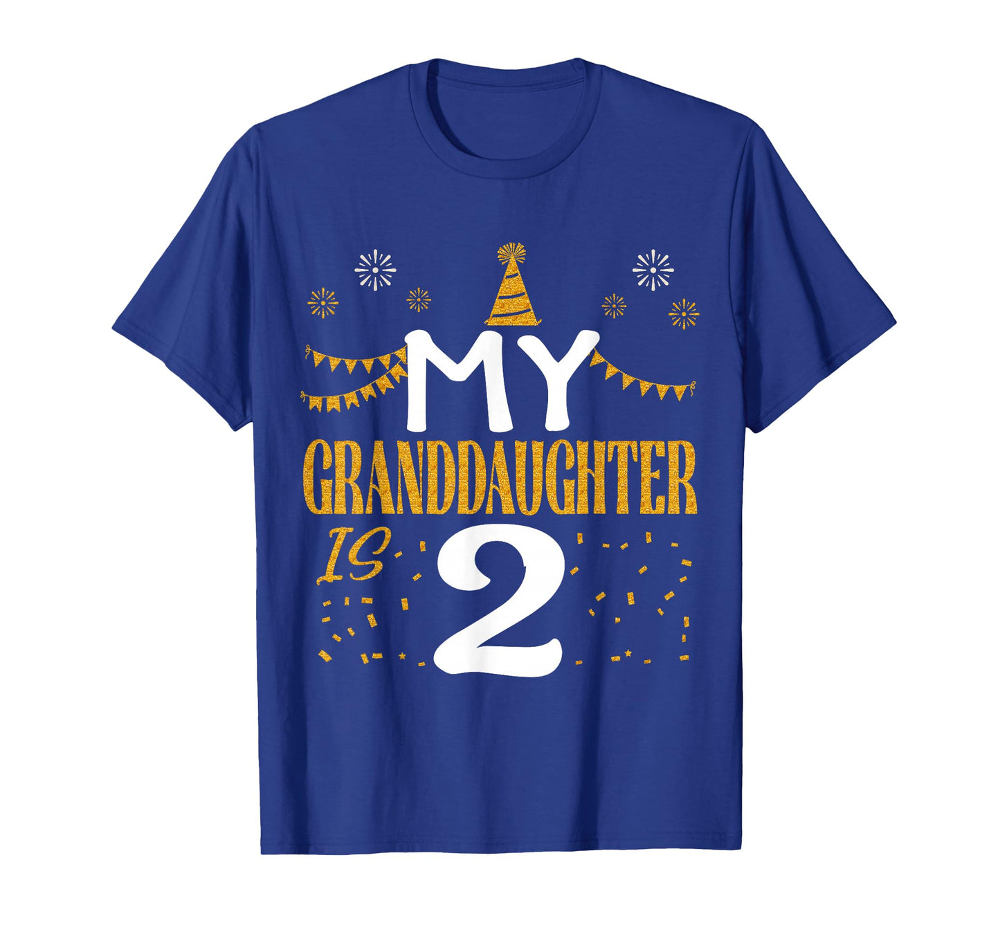 My Granddaughter Is 2 2nd Birthday 2023 2 Years Old T-Shirt