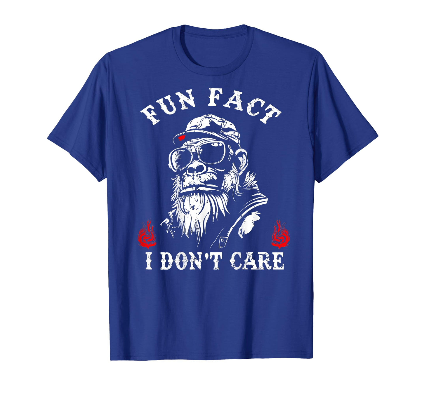 Fun Fact I Don't Care Cool Grandpa Swag Gorillas (ON BACK) T-Shirt