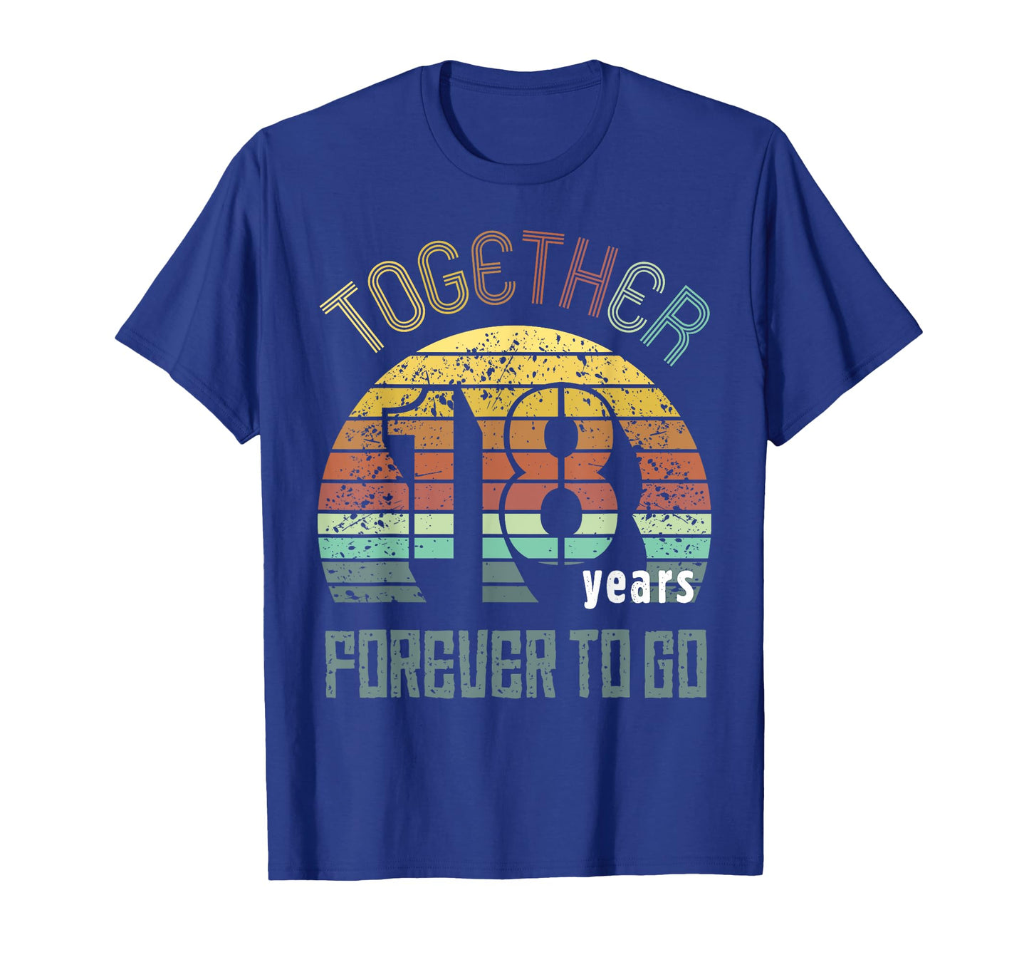 18th Years Wedding Anniversary Gifts For Couples Matching T-Shirt