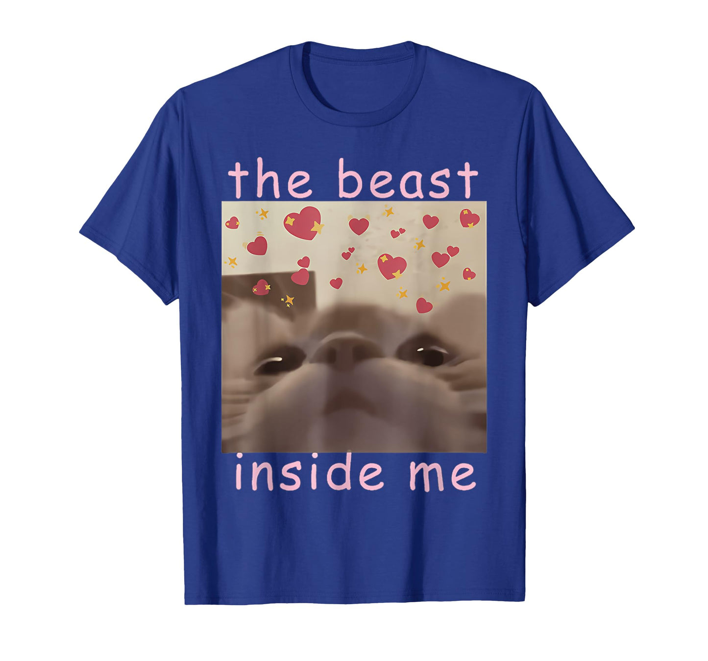 Funny Cat Meme Beast Inside Me Sarcastic Inappropriate T-Shirt