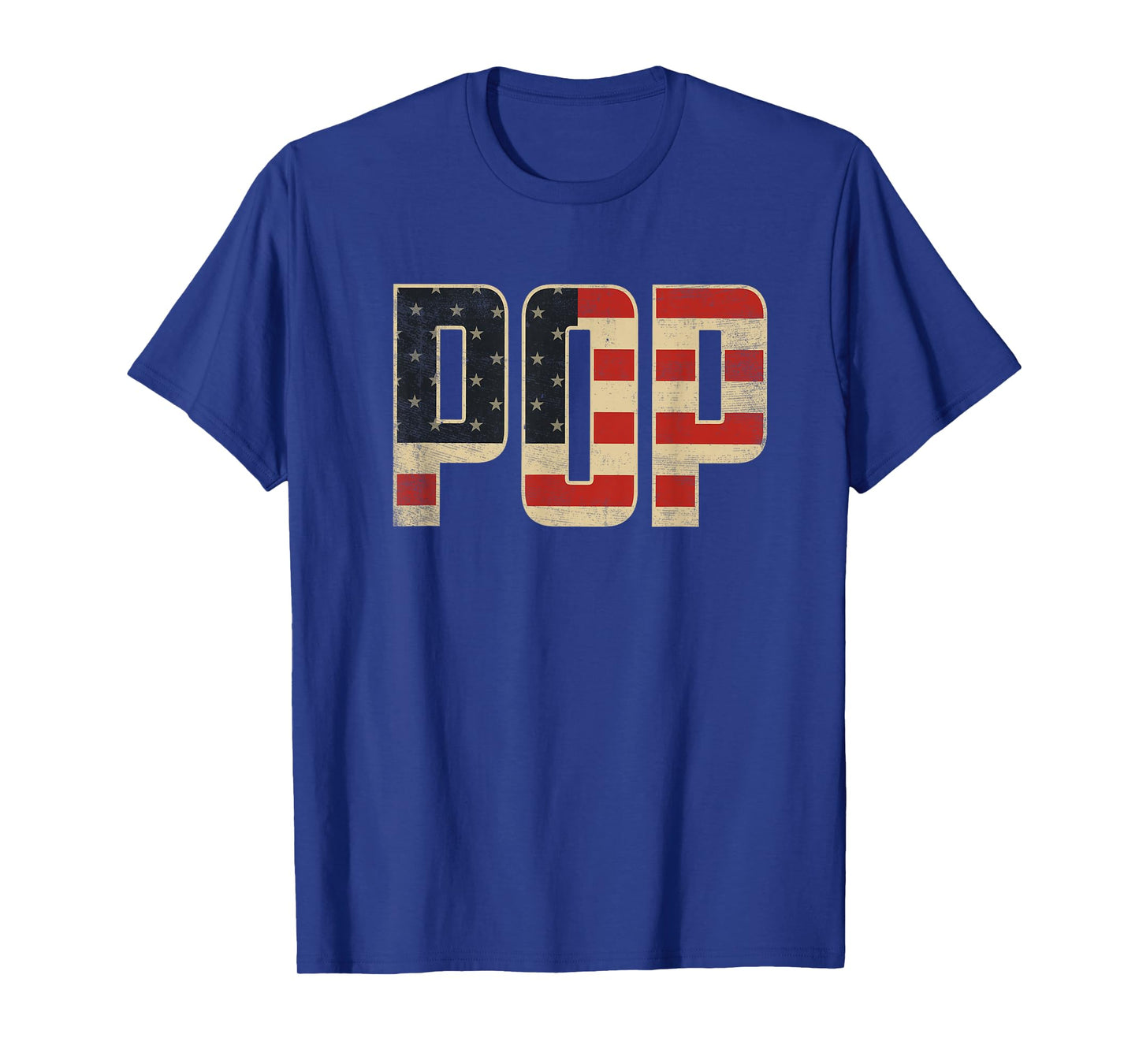 Pop Bold Patriotic American Flag Father’s Day Pop T-Shirt