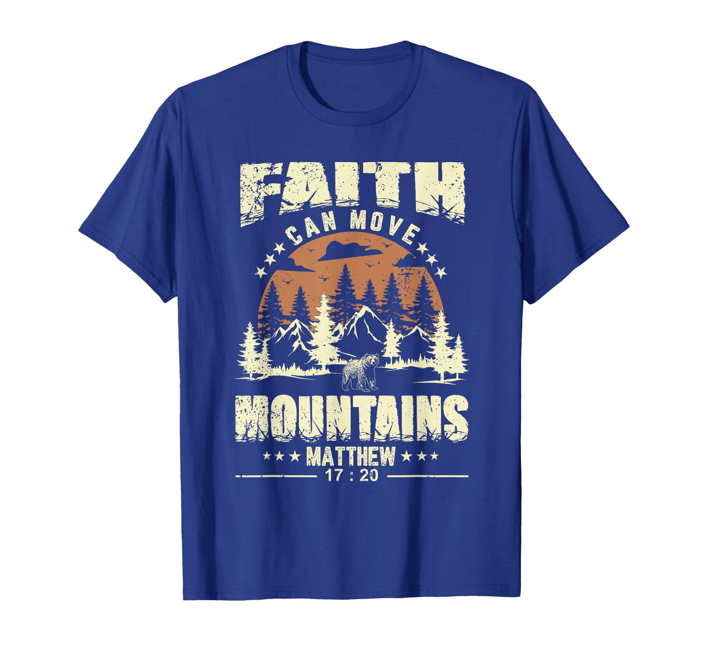 Faith Can Move Mountains Shirt Men Women Kids Christian T-Shirt