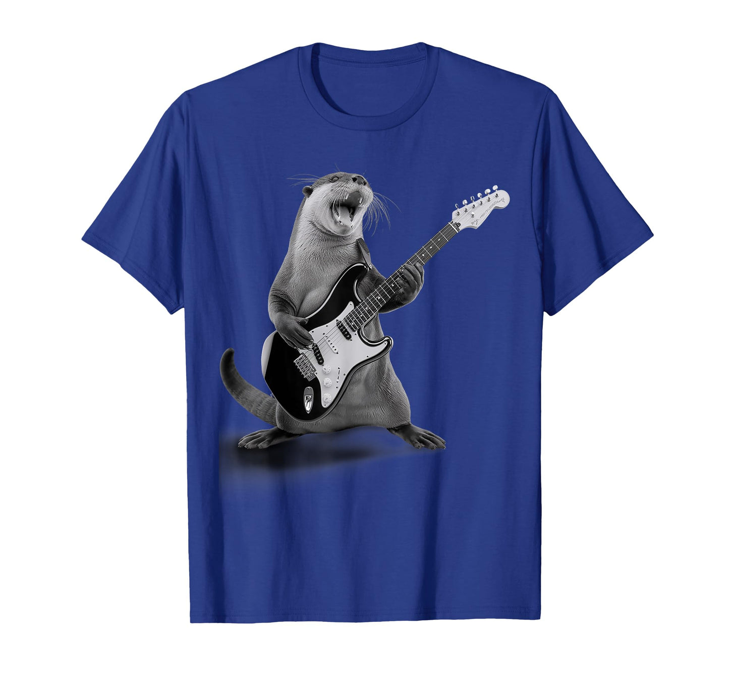 Otter Playing Guitar Rock Star Funny Gifts For Men Women Kid T-Shirt