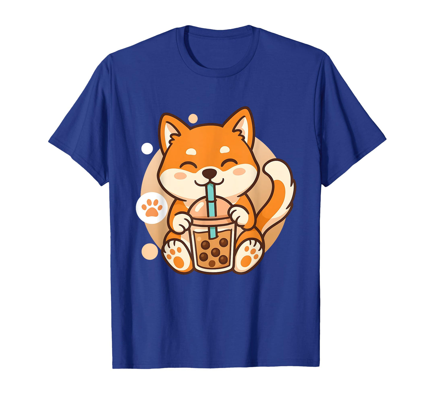 Cute Shiba Inu Dog Bubble Boba Tea Anime Kawaii Neko Gift T-Shirt