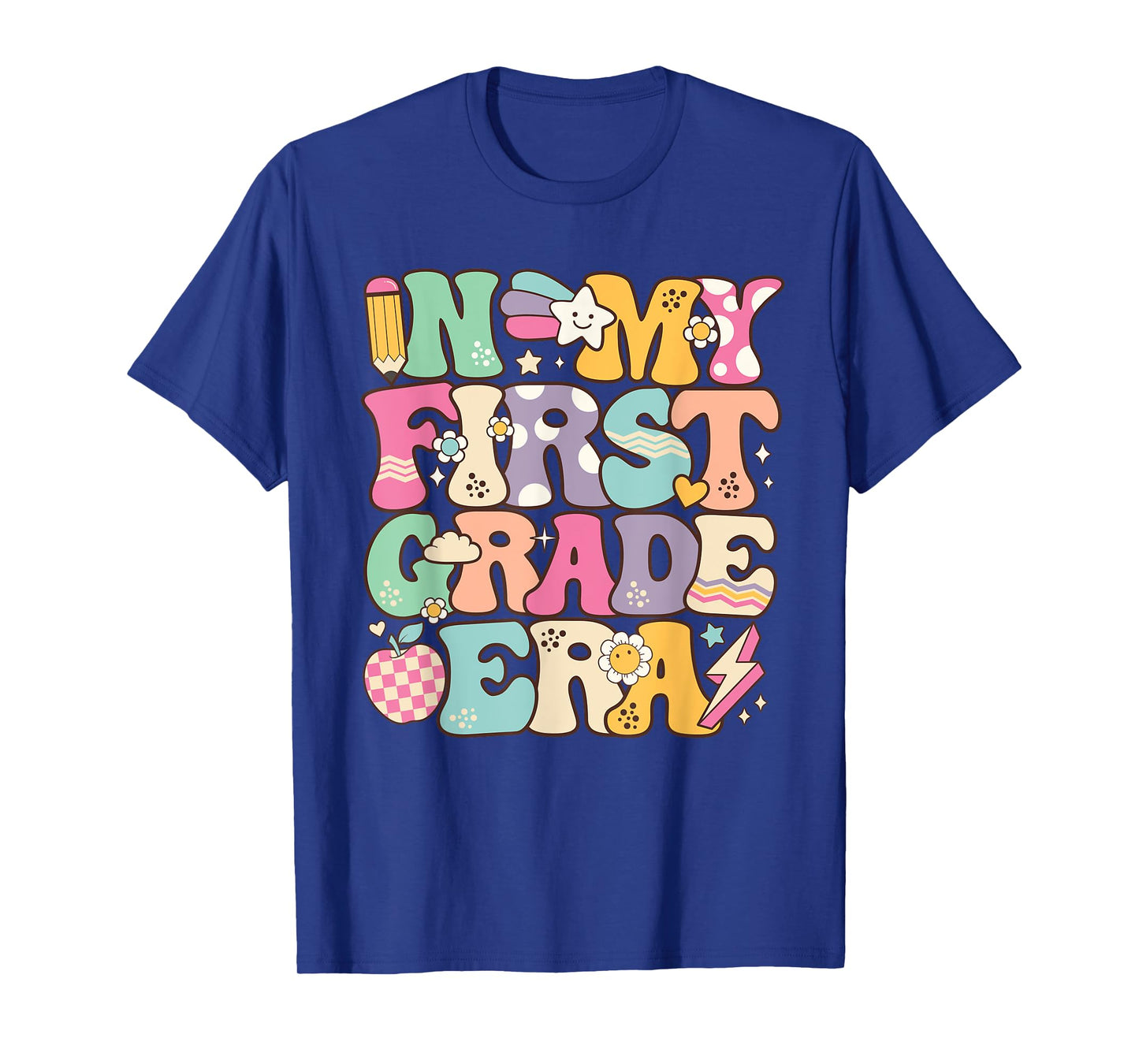 In My First Grade Era Girl Back To School 1st Grade Teacher T-Shirt
