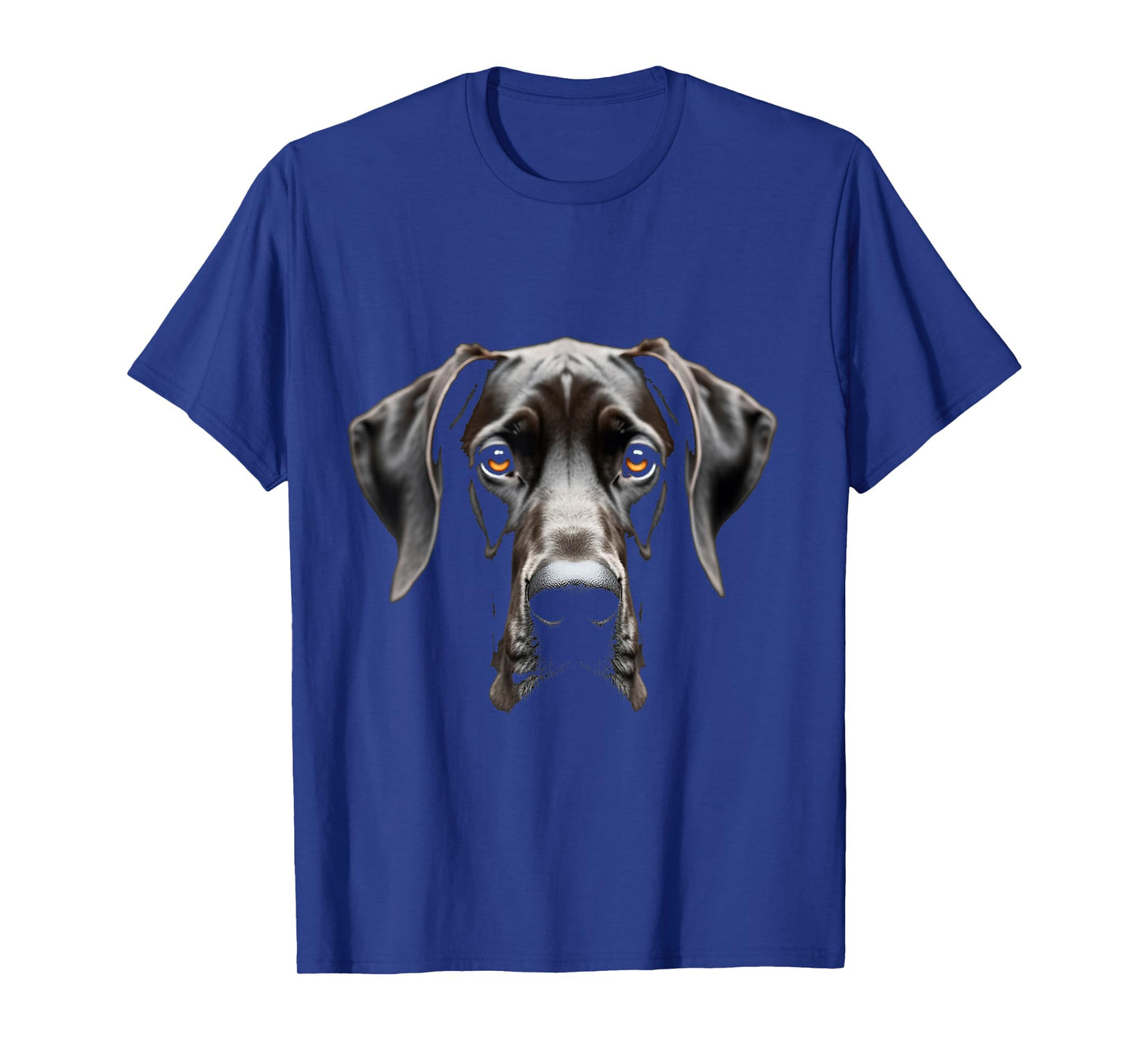 Black Great Dane Dog Great Dane Face T-Shirt