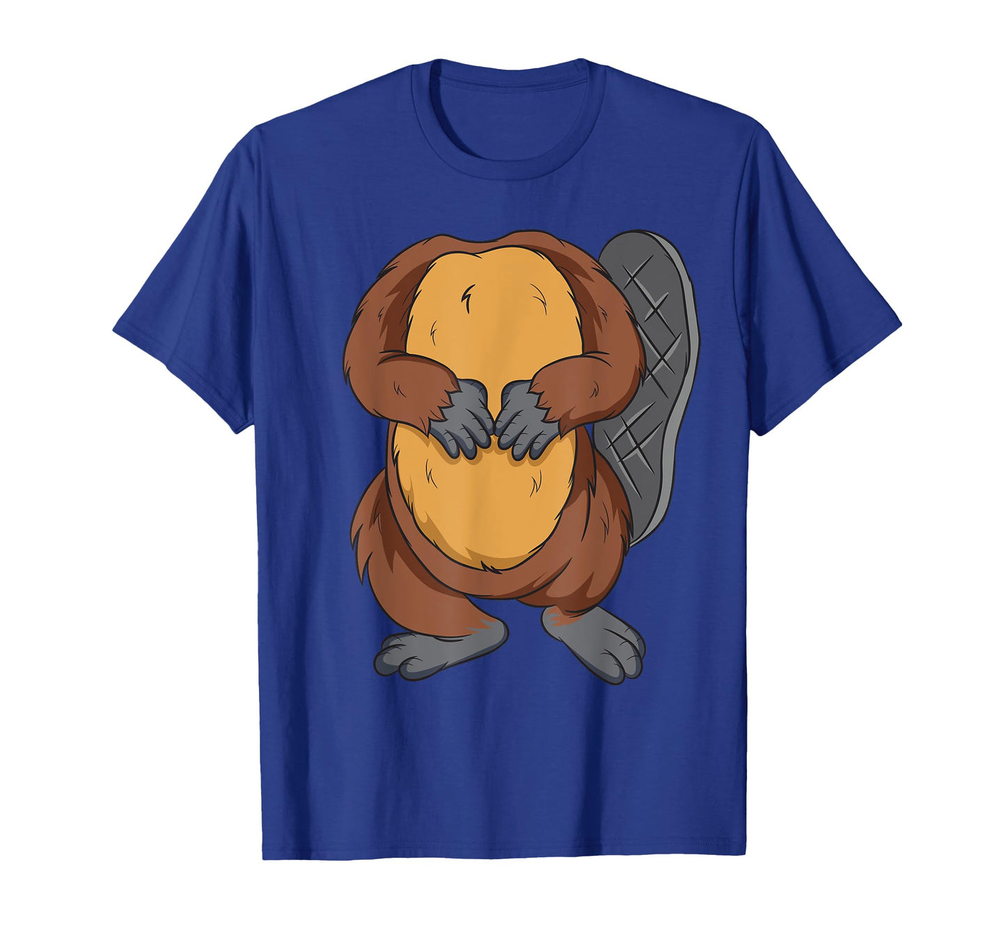 Funny Beaver Body Headless Halloween Easy Costume Outfit T-Shirt