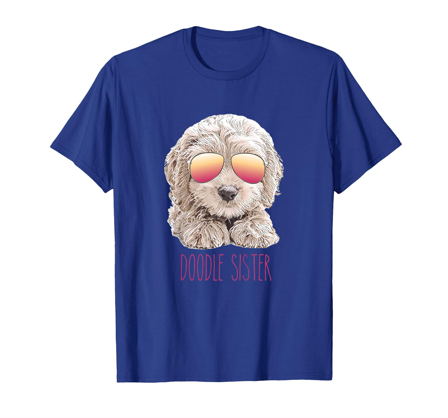 Kids Girls Doodle Sister, Valentine's Day Gift for Girl, Cute Dog T-Shirt