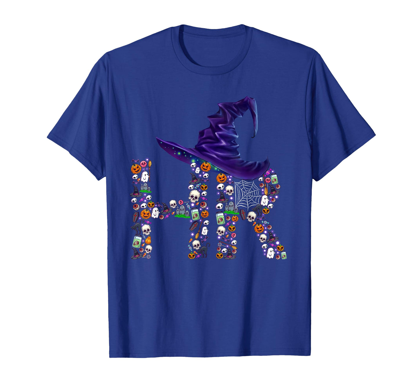 Funny HR Witch Human Resources Pumpkin Halloween Costume T-Shirt