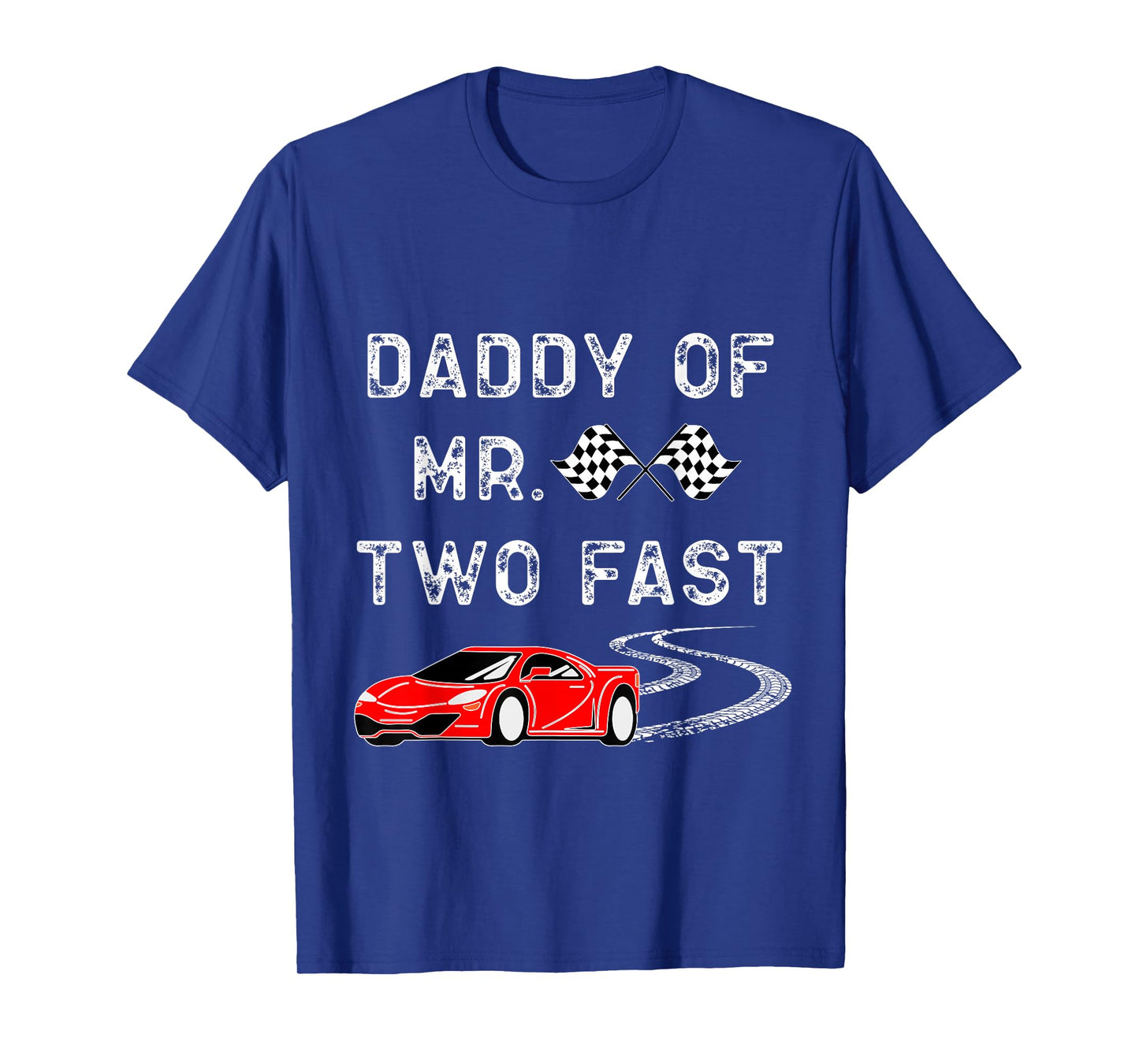 Boy 2nd Birthday Racer Daddy Mr. Two Fast 2nd Race Car Bday T-Shirt