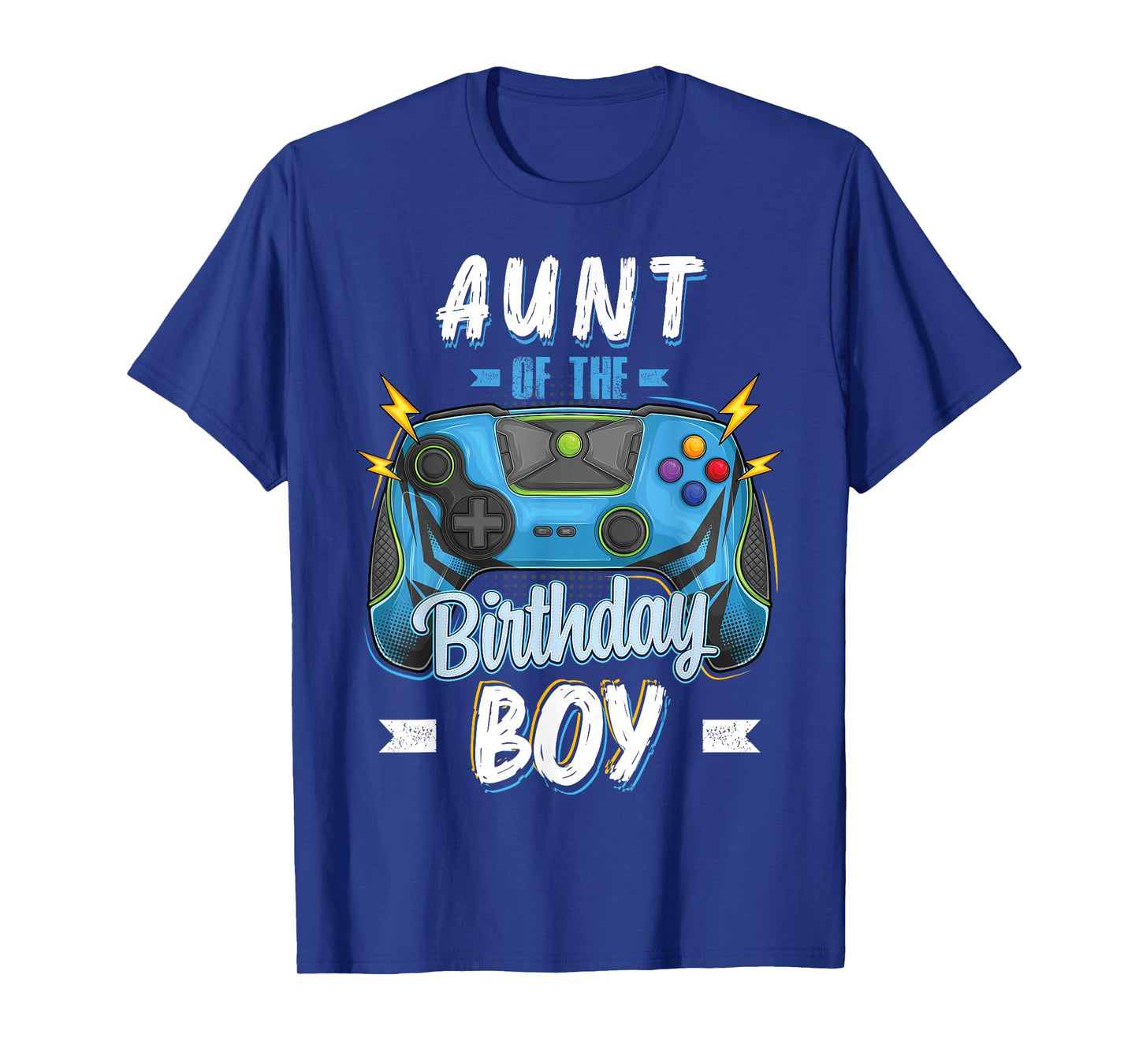 Aunt of the Birthday Boy Matching family Video Gamer party T-Shirt