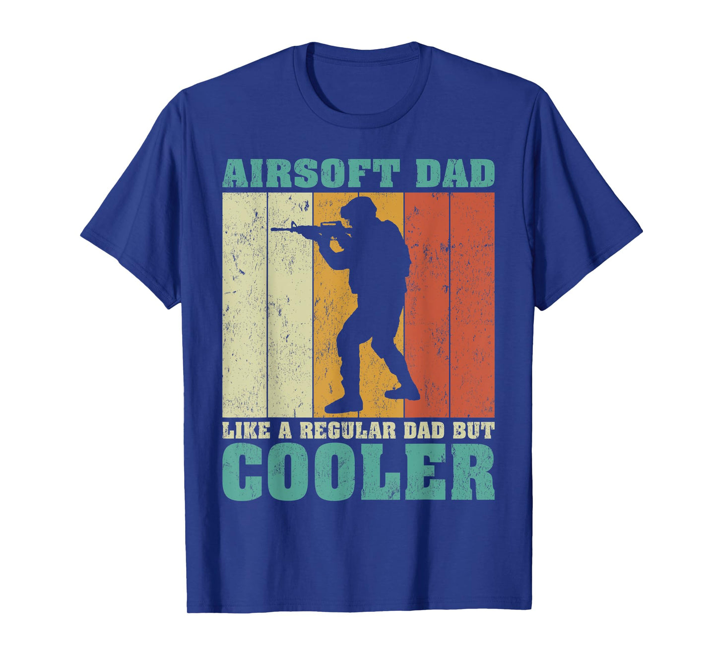 Mens Vintage Retro Airsoft Dad Like A Regular Dad Father's Day T-Shirt