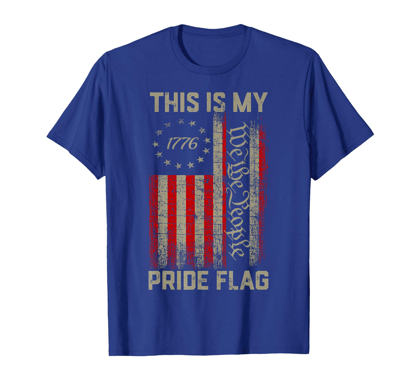 This Is My Pride Flag USA American 4th of July Patriotic T-Shirt