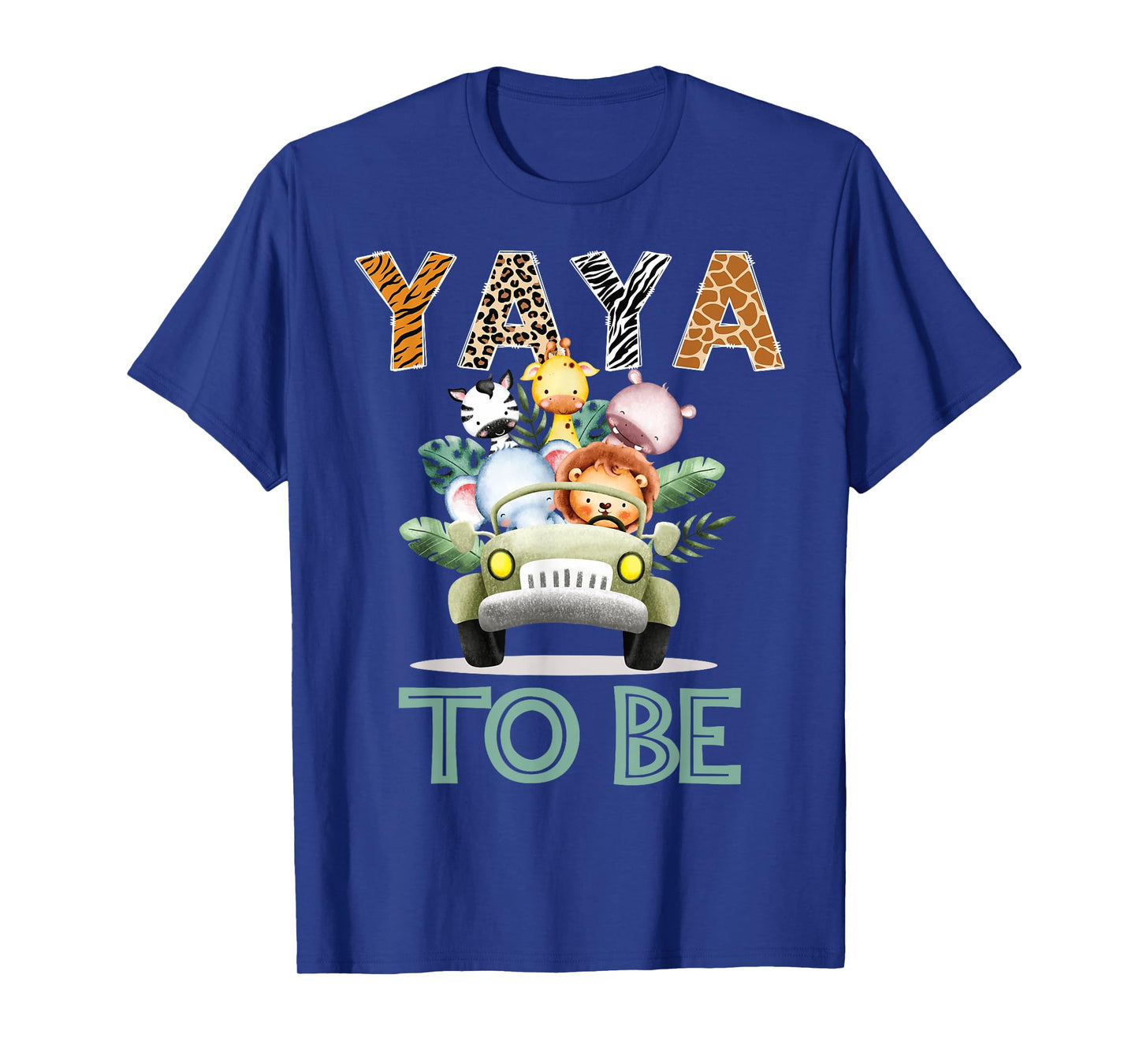 Soon To Be Yaya Jungle Animal Safari Gender Reveal T-Shirt