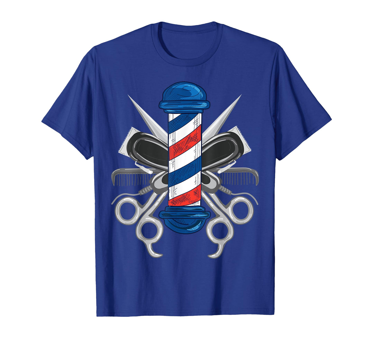 Barber Design For Men Women Barber Pole Hairdresser Barber T-Shirt
