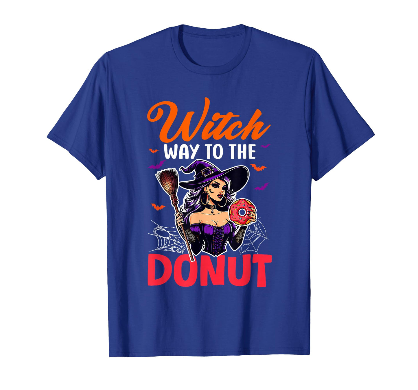 Way to The Donut Halloween Witch Funny Costume Food Lover T-Shirt