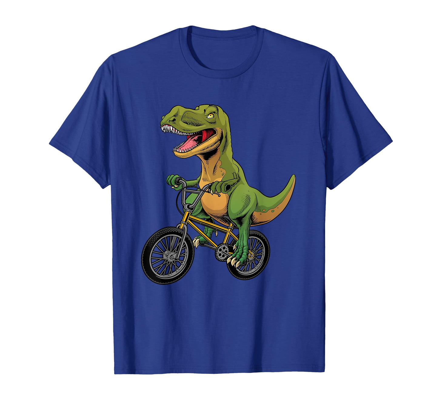 Cool BMX For Men Boys Kids Bike Rider T Rex Dinosaur Bicycle T-Shirt