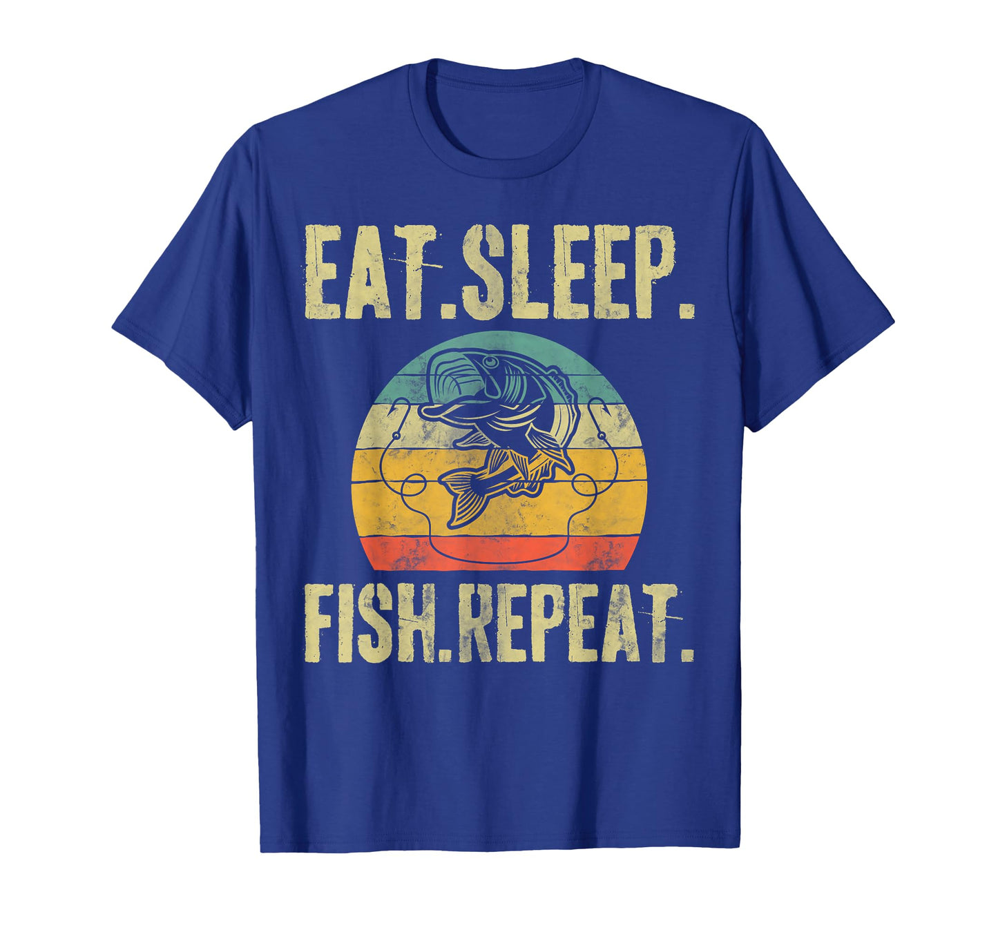 Fishing Lover Funny Fisherman Eat Sleep Fish Repeat T-Shirt