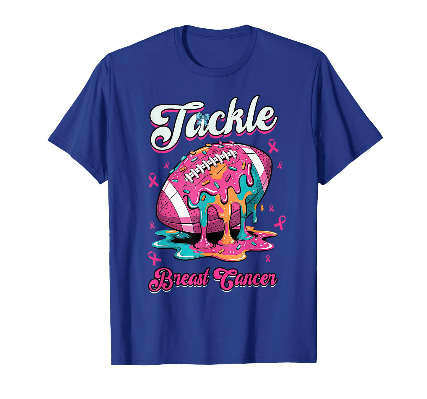 Pink Out Tackle Breast Cancer Awareness American Football T-Shirt