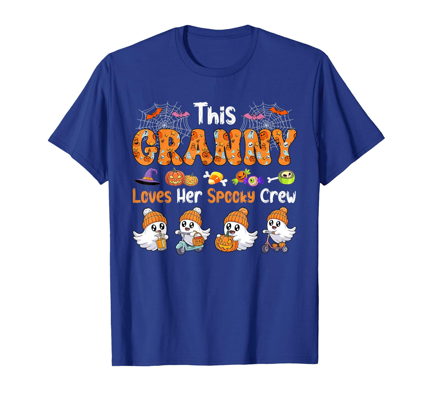 Granny Loves Her Spooky Halloween Crew Group Funny Boos T-Shirt