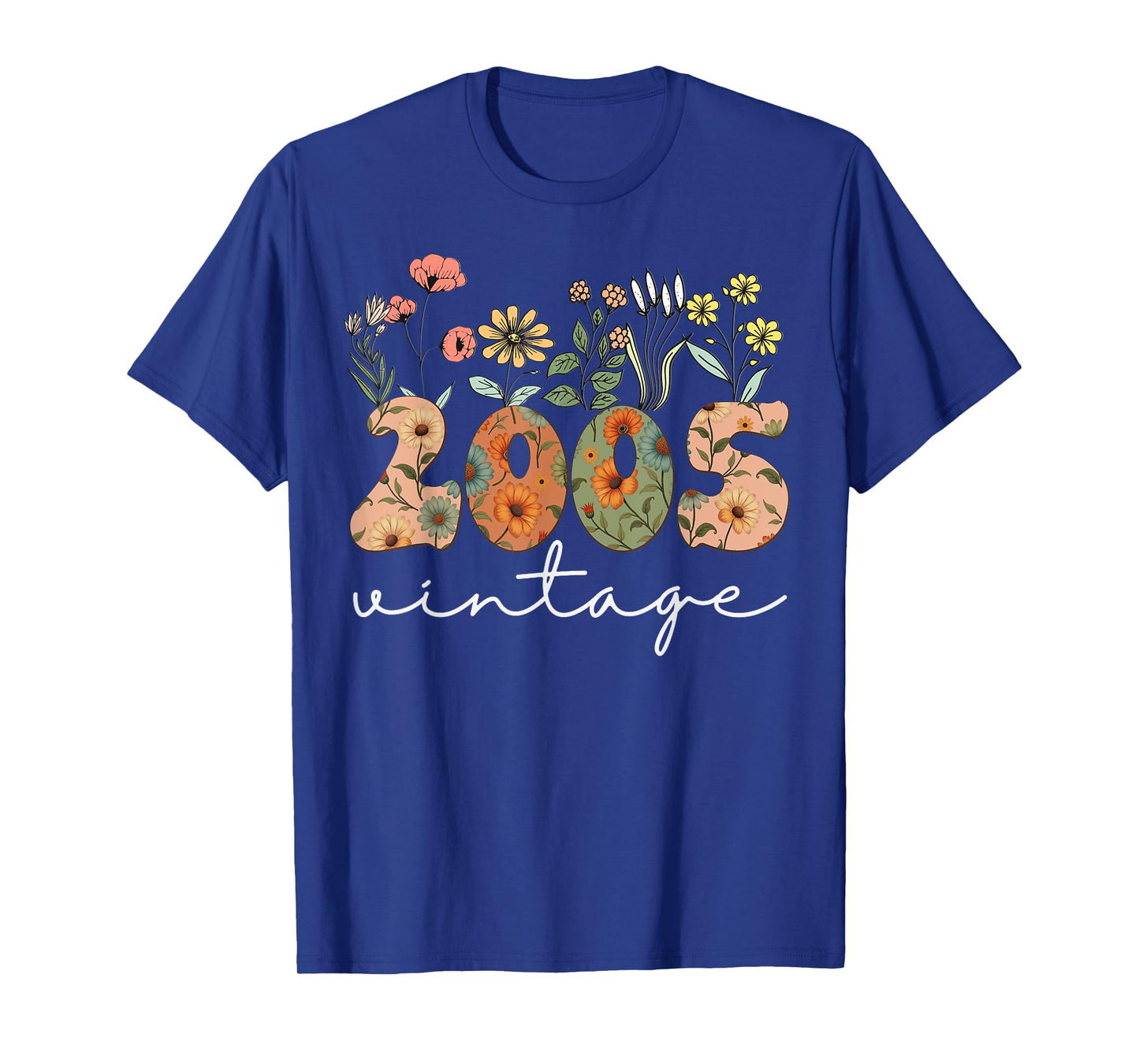 20 Years Old Vintage 2005 18th Birthday Tee Wildflower Women T-Shirt