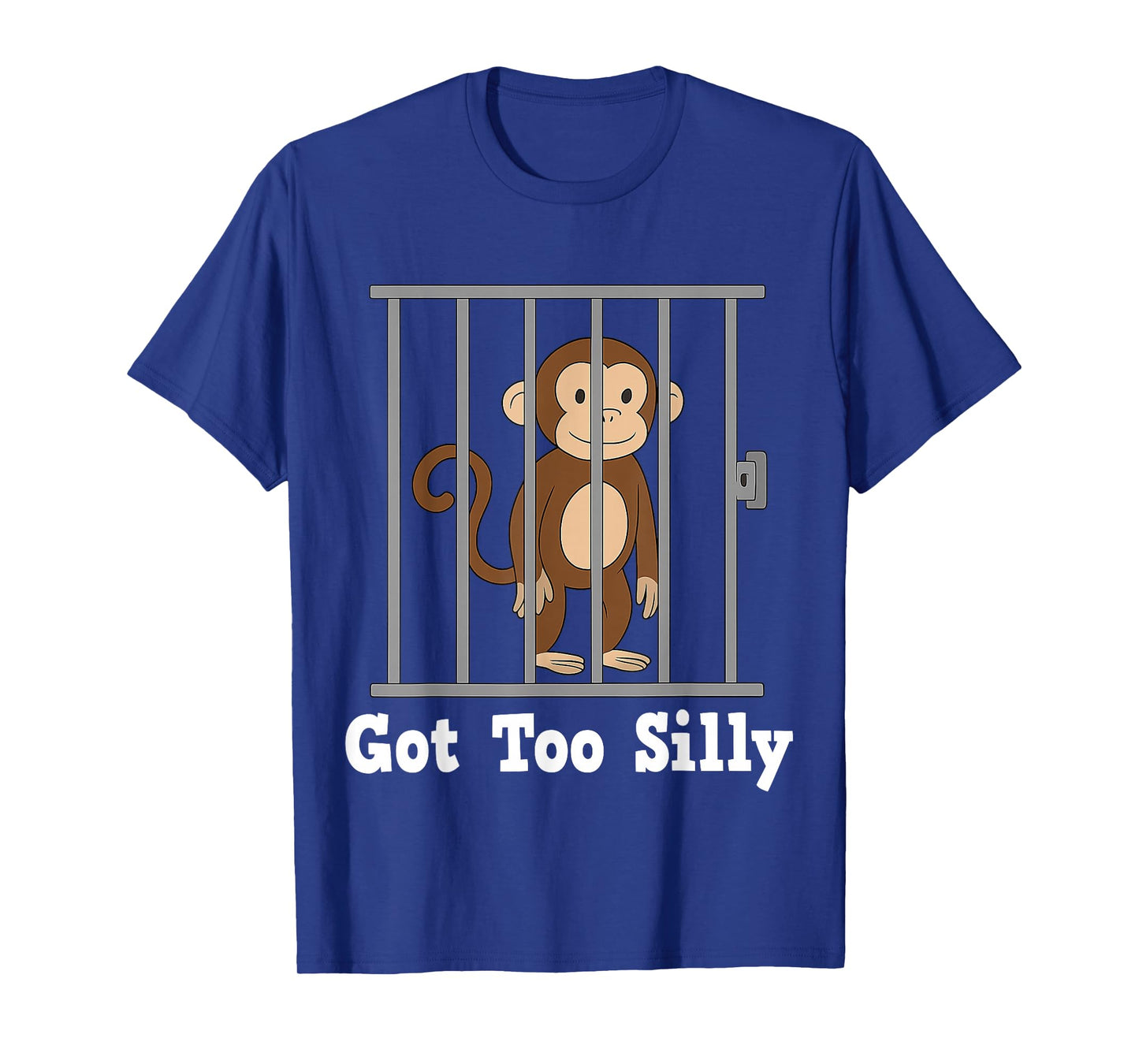 Funny Monkey Meme Got Too Silly Humor Gifts Men Women Kid T-Shirt