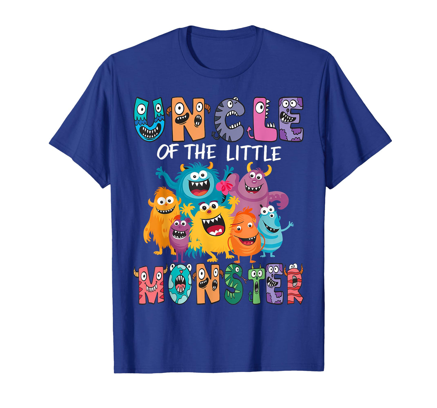 Uncle Of The Little Monster Kids 1St Birthday Party T-Shirt