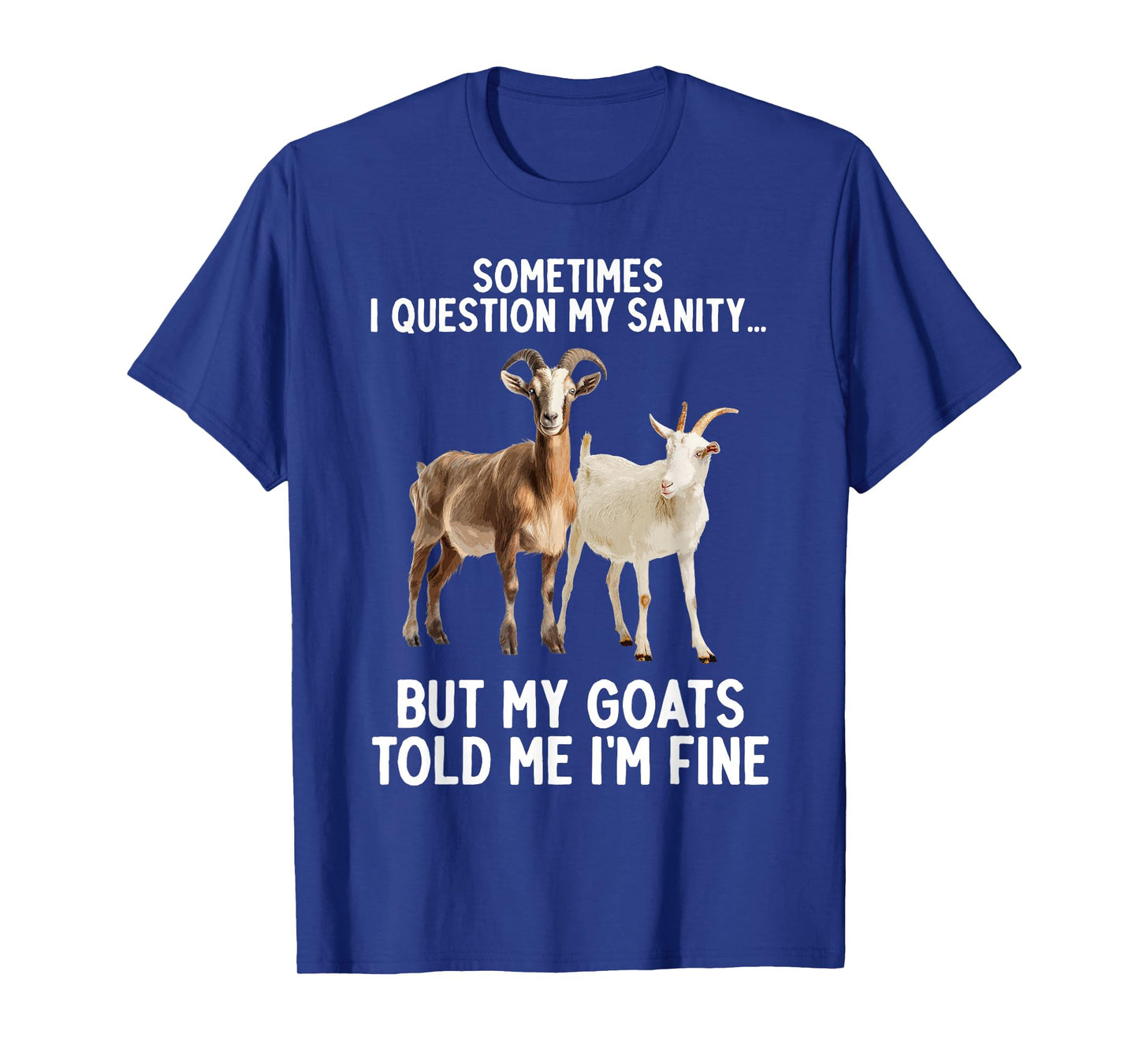 Funny Goat Design T-Shirt for Men, Women & Goat Lovers