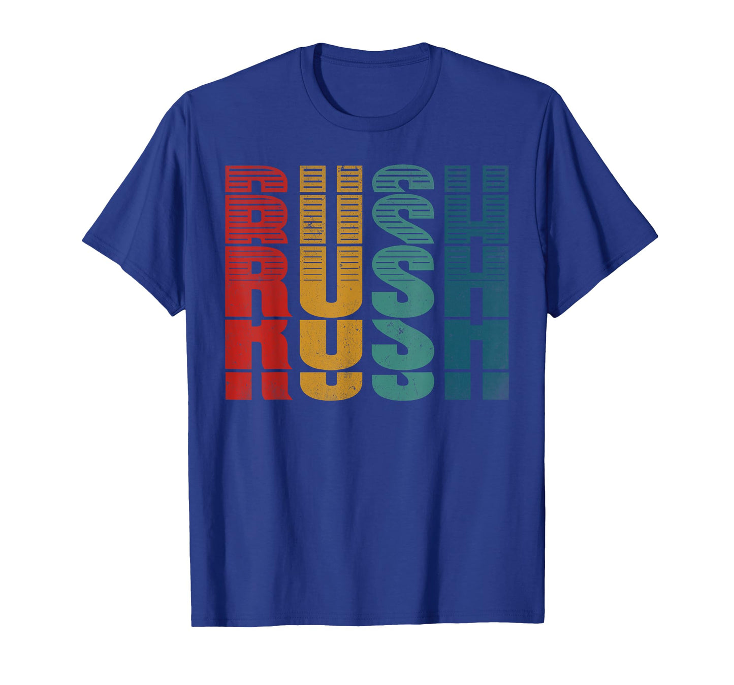 Rush Surname Vintage Retro Men Women Kids Birthday Party Tee T-Shirt