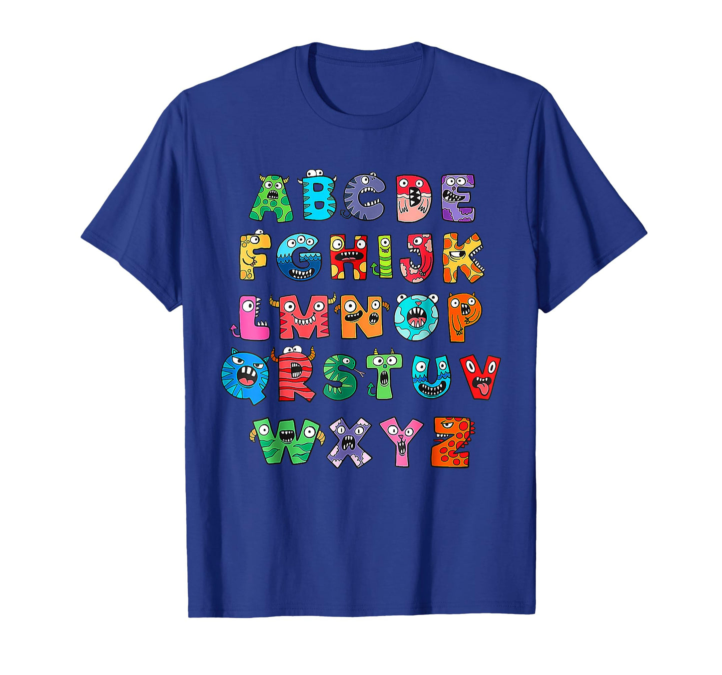 Monster ABC Cute Alphabet Halloween Teacher Costume Kids T-Shirt