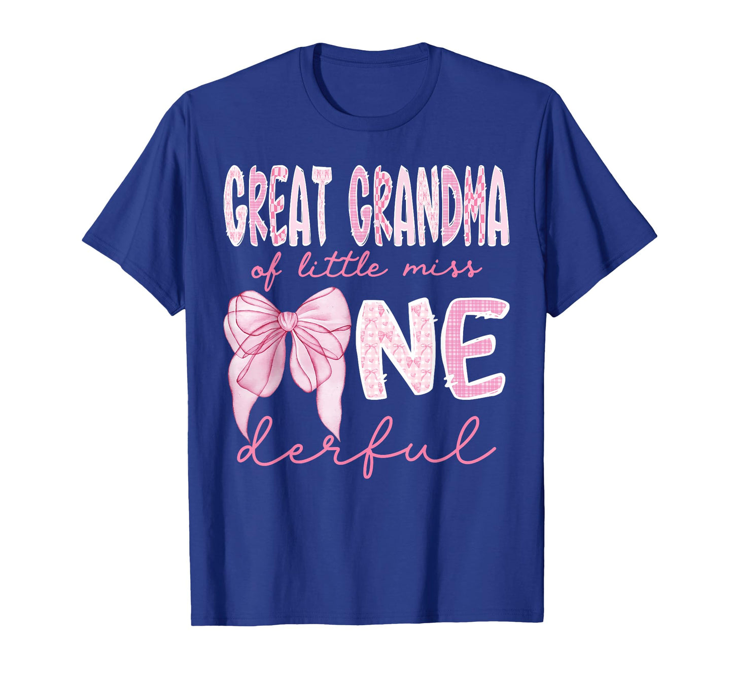 Great Grandma of Little Miss Onederful First Birthday Girl T-Shirt