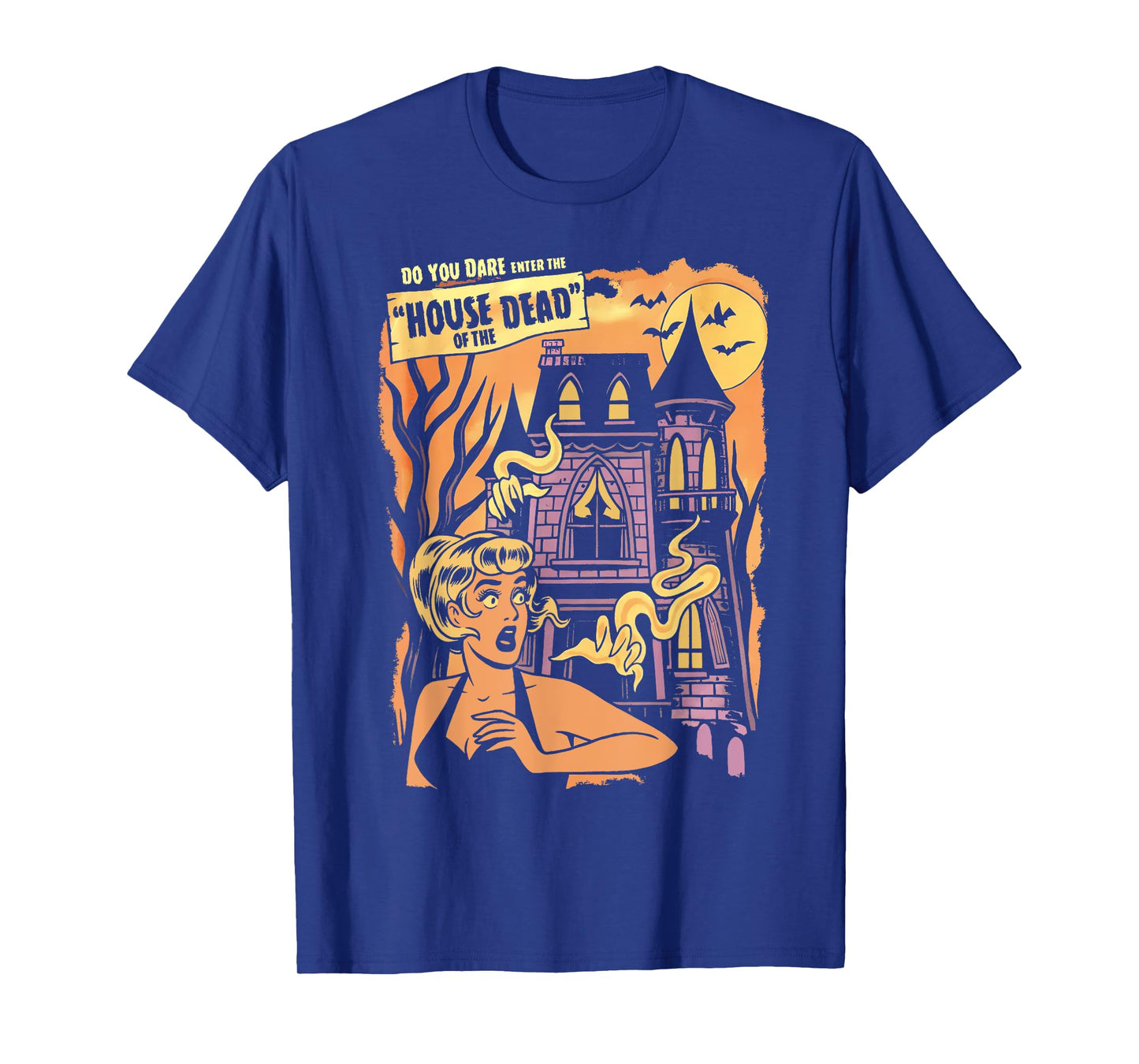 Vintage It's A Scream We Dare You To Enter The Haunted House T-Shirt