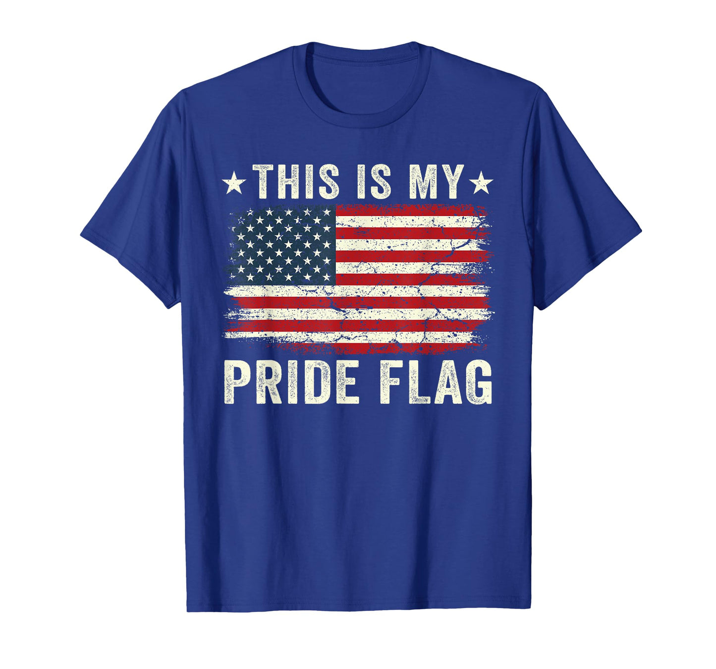 This Is My Pride Flag USA American 4th of July Patriotic Women Men T-Shirt