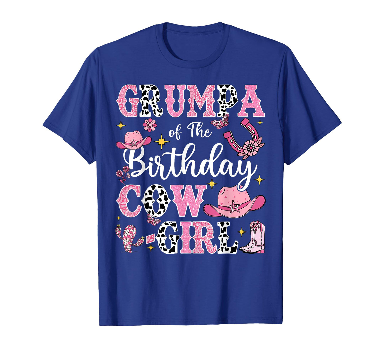 Grumpa Of The Birthday Cow-Girl Rodeo Cow Girl Birthday T-Shirt