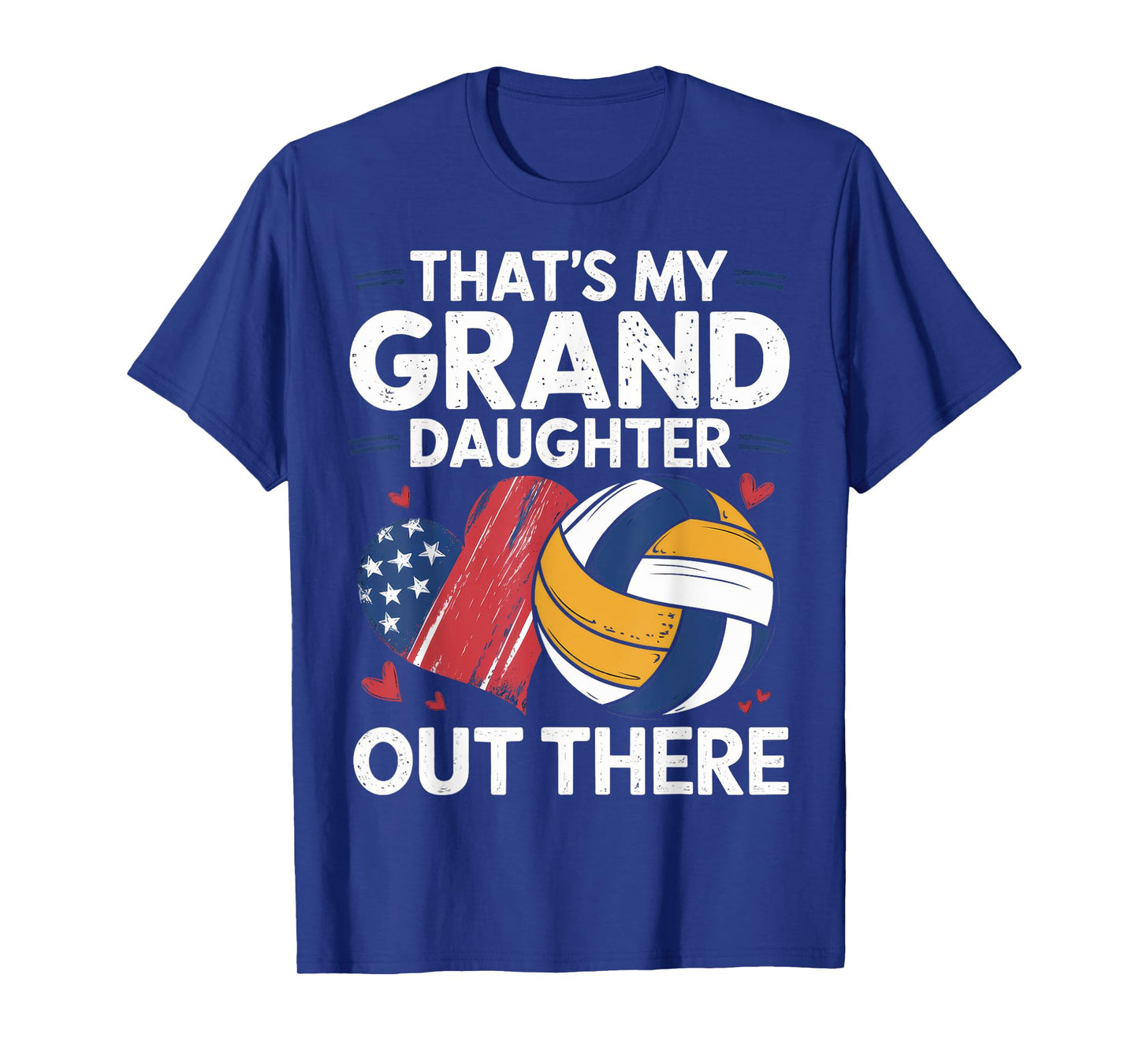 That's My Granddaughter Out There Grandma Grandpa Volleyball T-Shirt