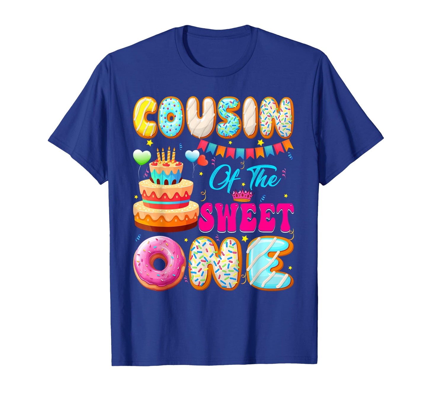 Cousin Of The Sweet One Donut Theme 1st Birthday Family T-Shirt