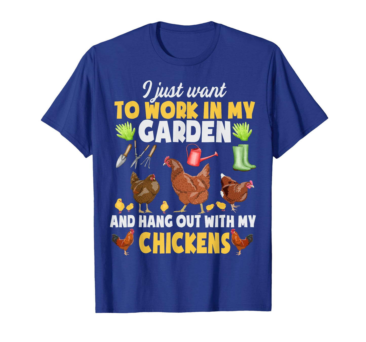 Chicken Animal Farm Garden For Farmer, Men, Women, Gardening T-Shirt