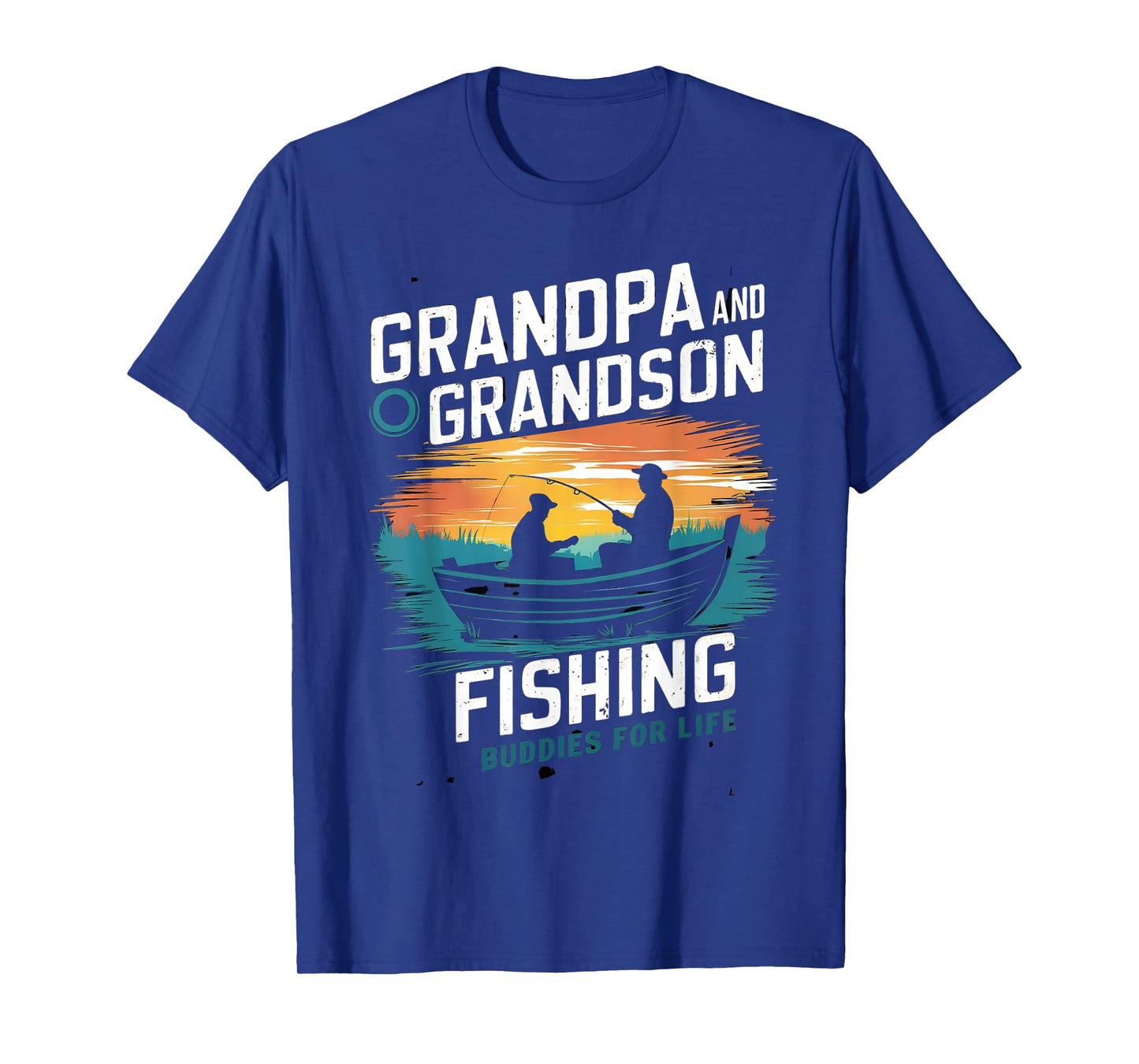 Grandpa And Grandson Fishing Buddies For Life Matching Funny T-Shirt