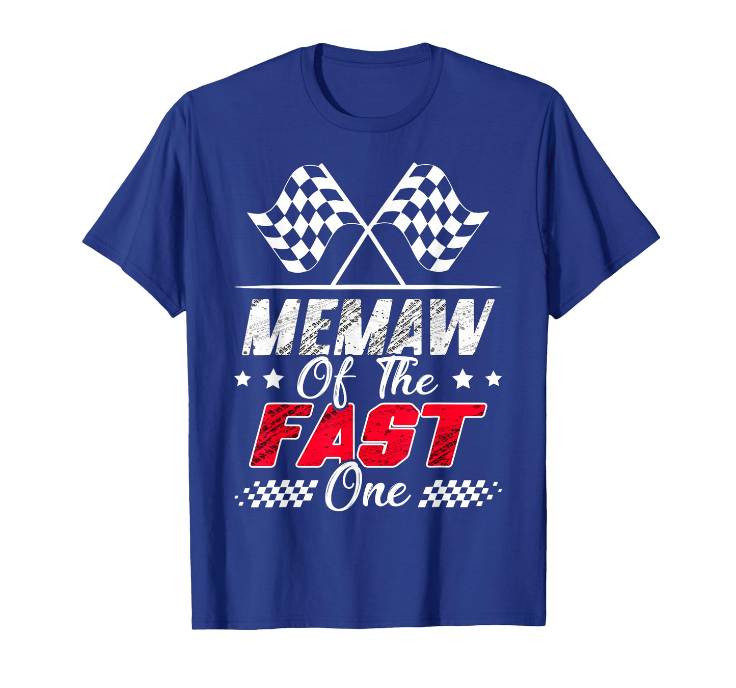 Memaw Of The Fast One First Birthday Racing Car Family T-Shirt