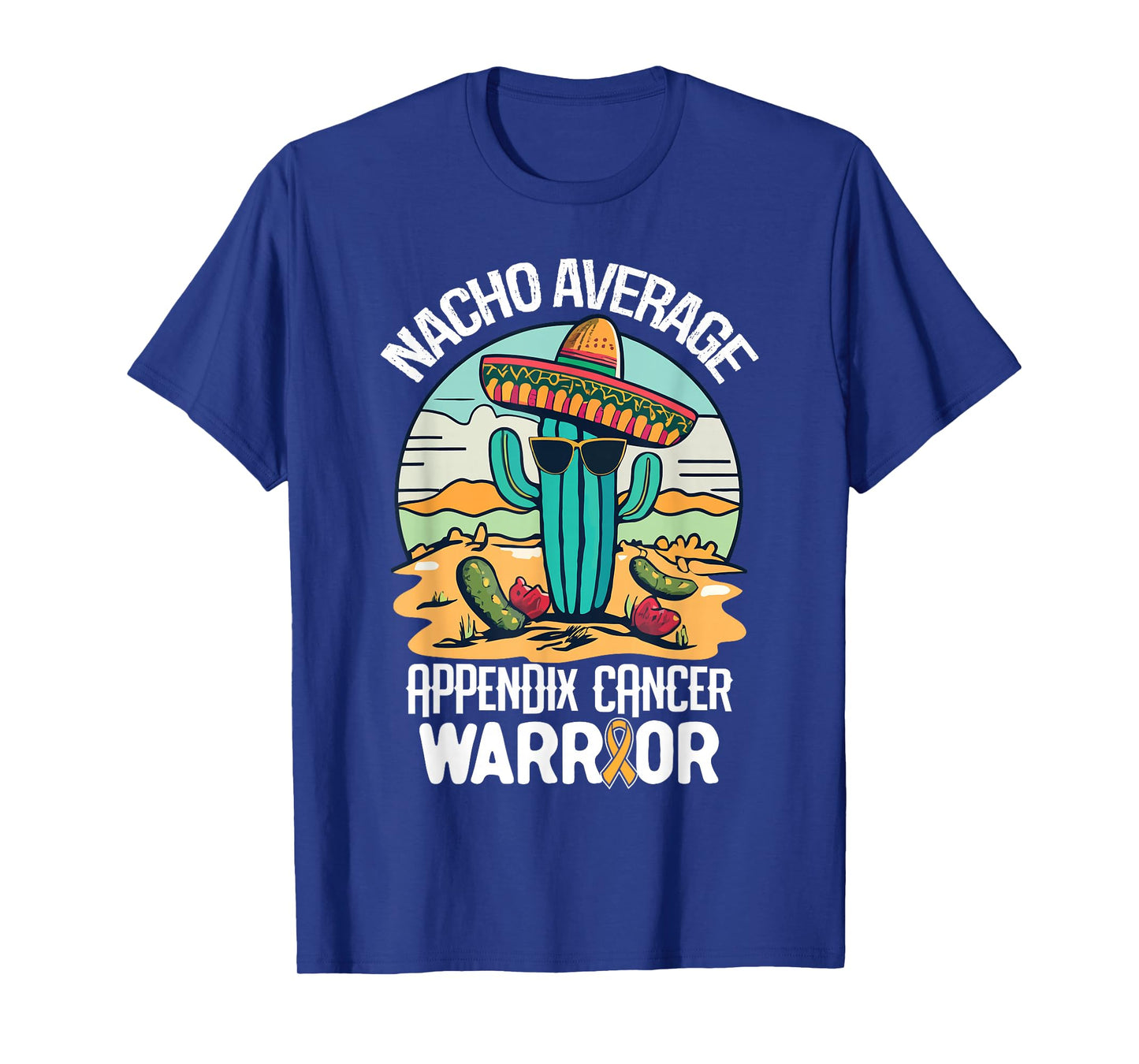 Nacho- Appendix Cancer Awareness Supporter Ribbon T-Shirt
