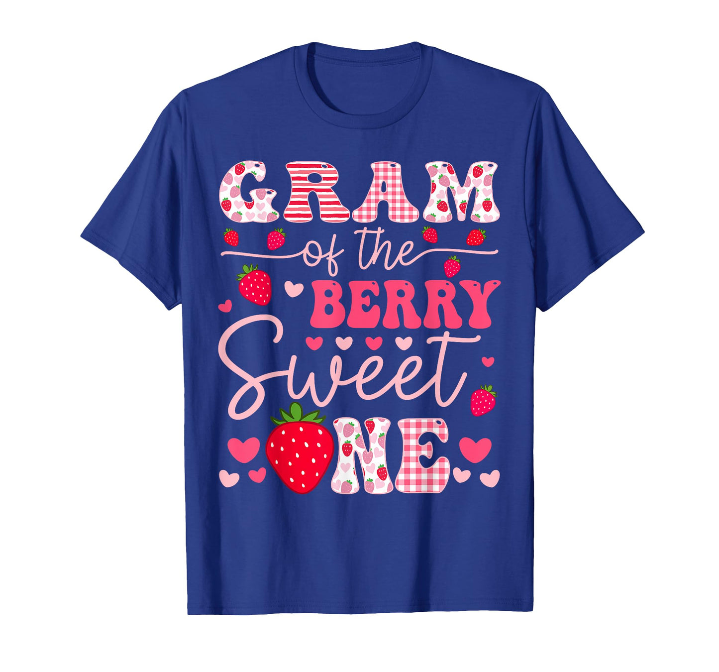Gram Of The Berry Sweet One Strawberry Groovy T-Shirt