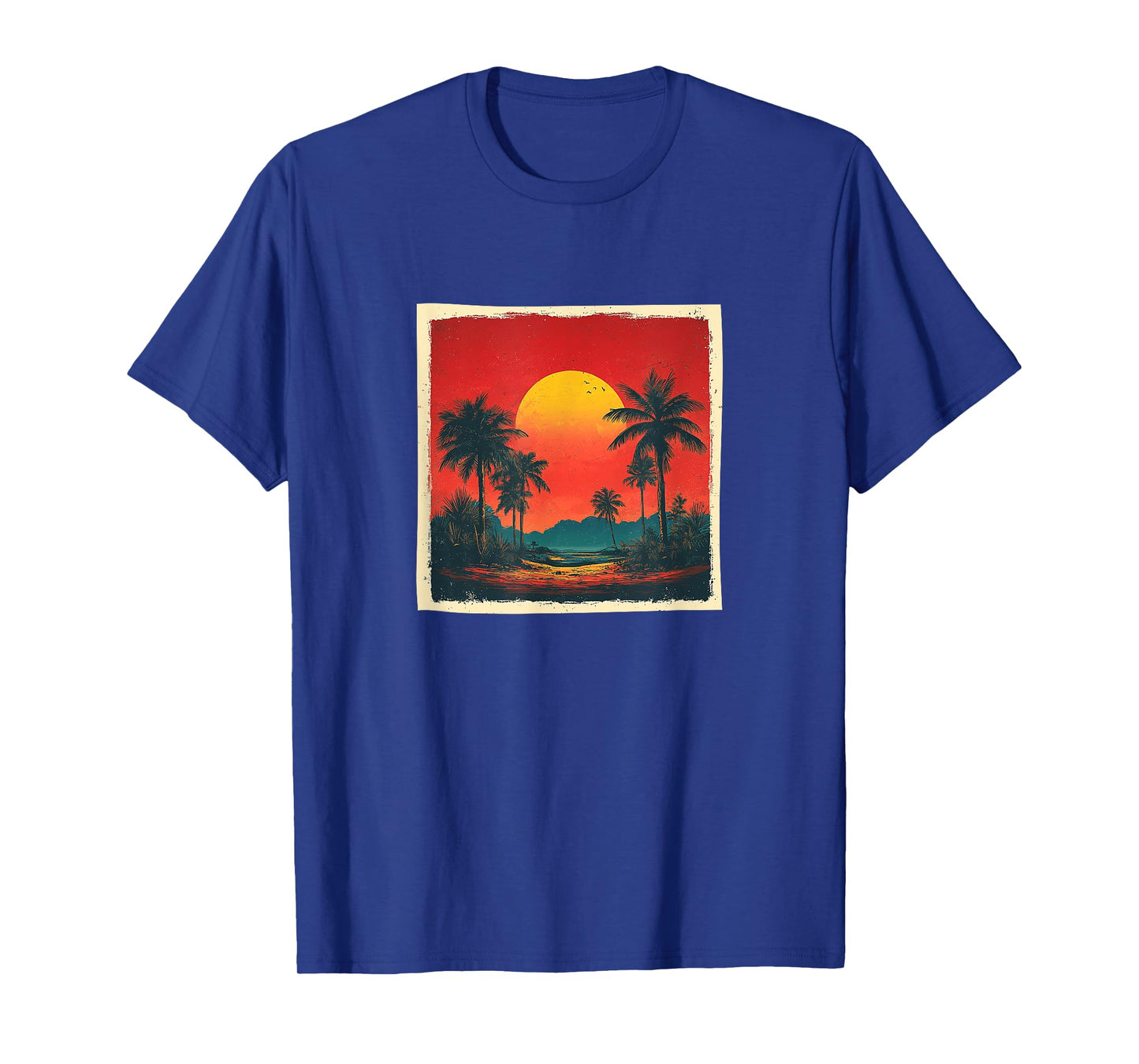 Desert Oasis Vintage Landscape Graphic T-Shirt