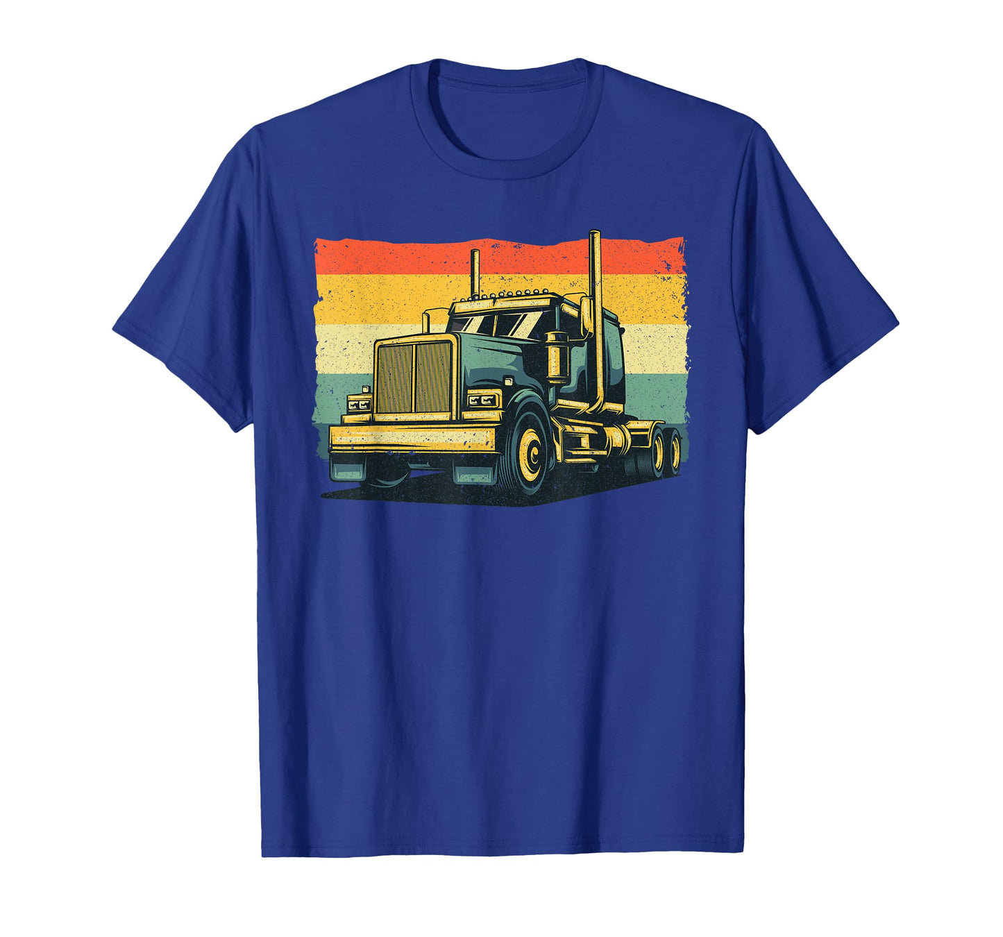 Vintage Trucker Art For Men Women Kids Trucking Truck Driver T-Shirt