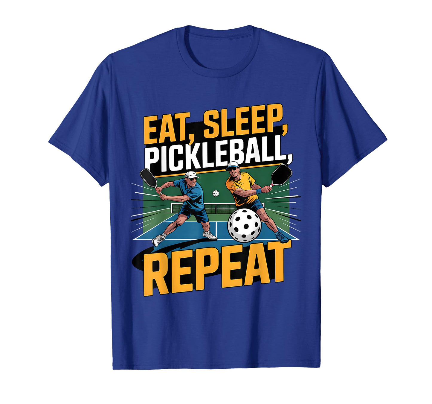 Eat Sleep Pickleball Repeat Funny Pickleball Player T-Shirt