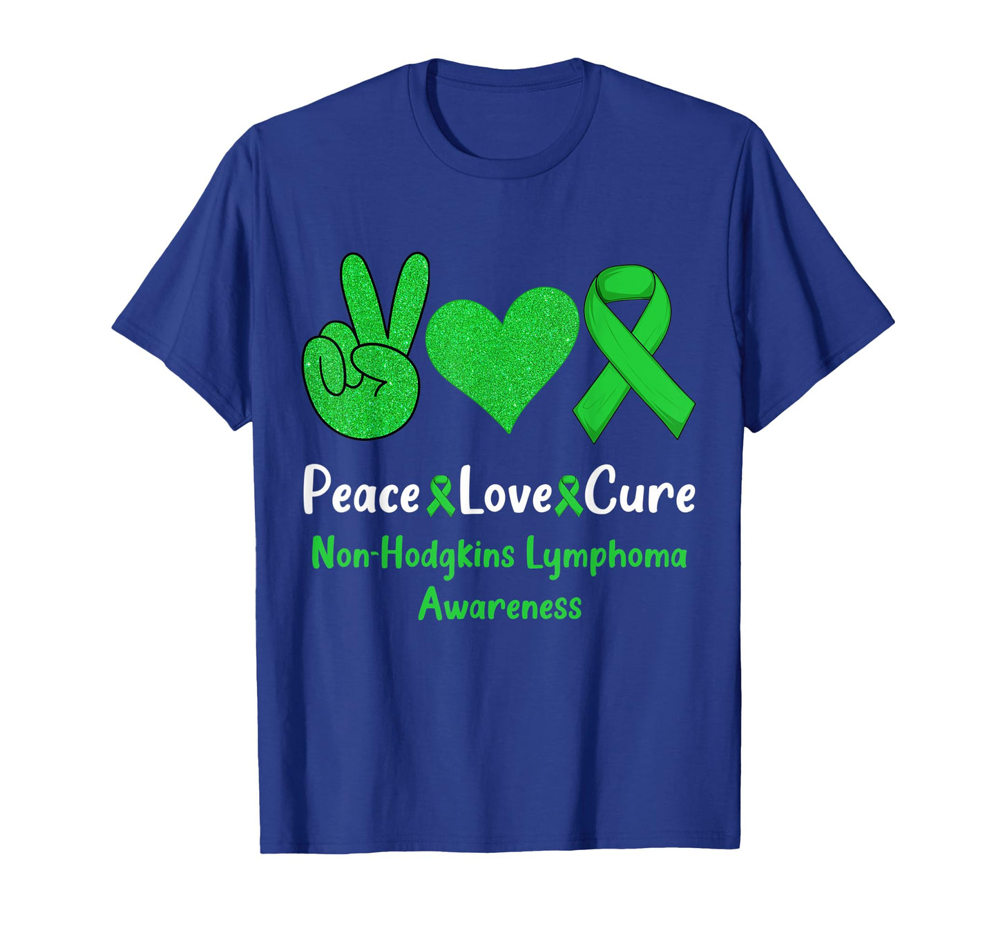 Peace Love Cure Non-Hodgkins Lymphoma Cancer Awareness Cute T-Shirt