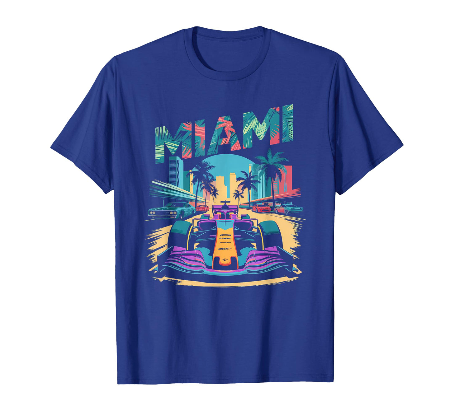 Miami Racing Gifts Men Women Race Car Racer Driver T-Shirt