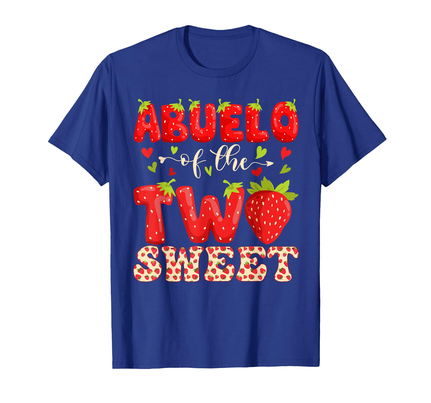 ABUELO Of The Two Sweet Second Birthday Girl Strawberry T-Shirt