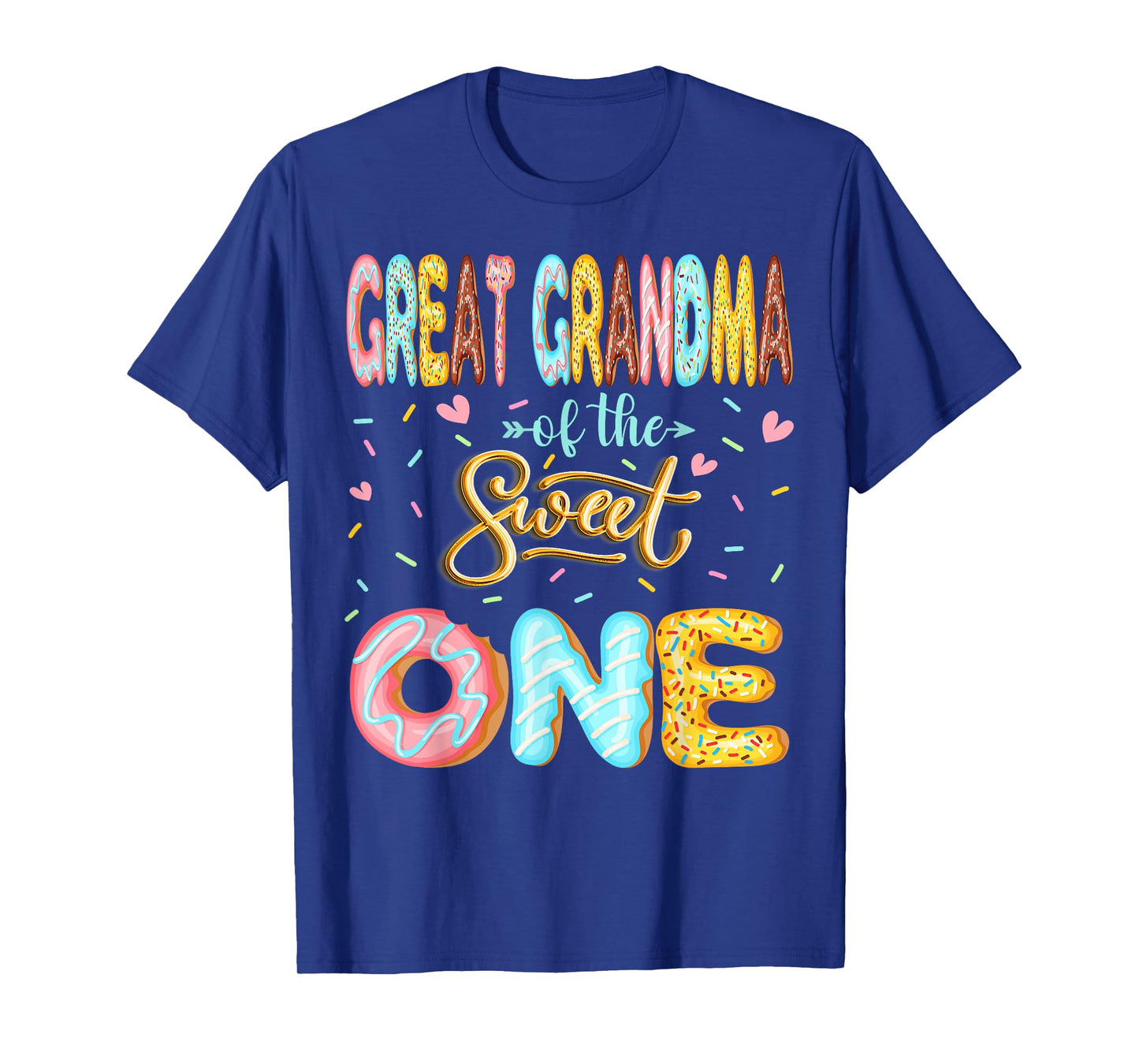 Great Grandma Of The Sweet One 1St Birthday Girl Donut Lover T-Shirt