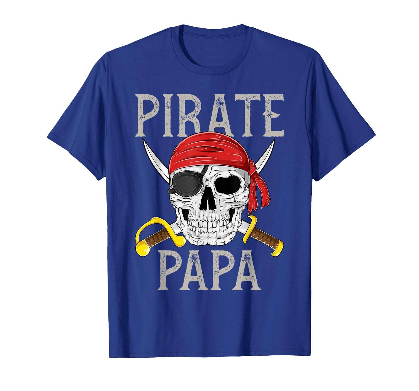 Pirate Papa Jolly Roger Flag Skull Family Pirates T-Shirt
